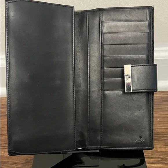 Gucci GG Canvas Long Wallet - Black - Picture 7 of 15